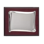 Placa pergamino plata 24X16.5cm