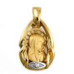 Medalla Virgen Niña Diamante