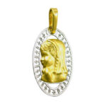 Medalla Virgen Niña oval
