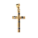 Cruz Bicolor palo 32x12mm
