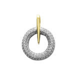 Colgante oro bicolor circulo