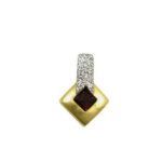 Colgante oro rombo diamantes