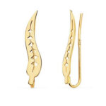 Pendientes Trepadores hoja 22x4,5mm