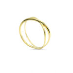 Sortija oro aros trenzado