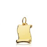 Pergamino oro liso 16x13mm