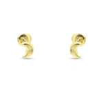 Pendientes niña luna circonita