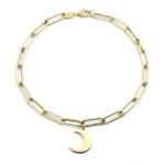 Pulsera oro 18Kts luna