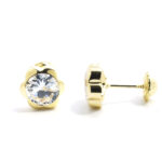 Pendientes niña flor circonita