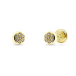 Pendientes niña redondo circonitas