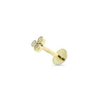 Piercing cartílago oro circonita