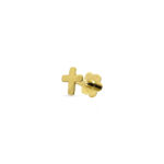 Piercing oro cartílago cruz