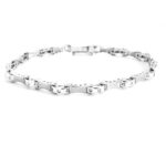 Pulsera oro blanco 18Kts