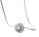 Gargantilla oro flor diamantes