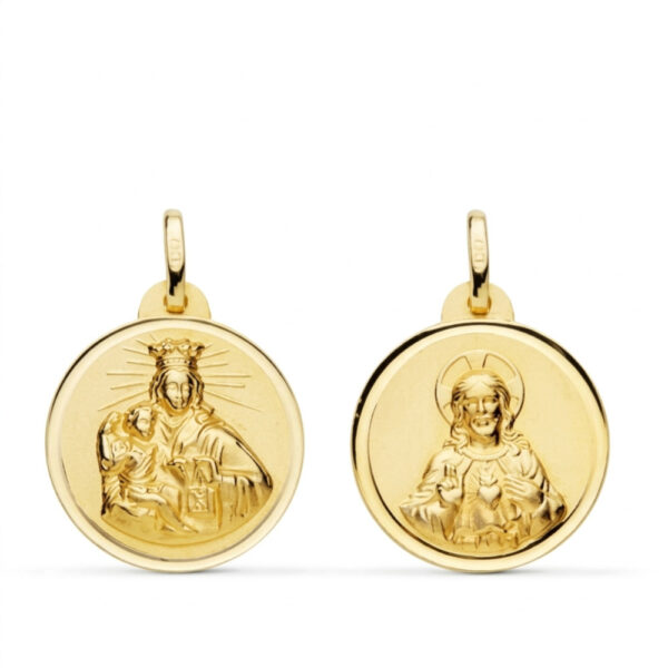Escapulario oro bisel 20mm