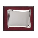 Placa pergamino plata 27.8X20.5cm