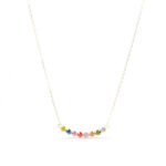 Collar 8 piedras multicolor