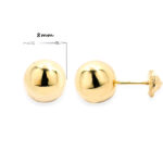 Pendiente niña bola 8mm