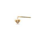 Piercing nariz corazón circonita