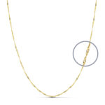 Cadena singapur 1.3mm 45cm