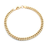 Pulsera barbada limada 21cm