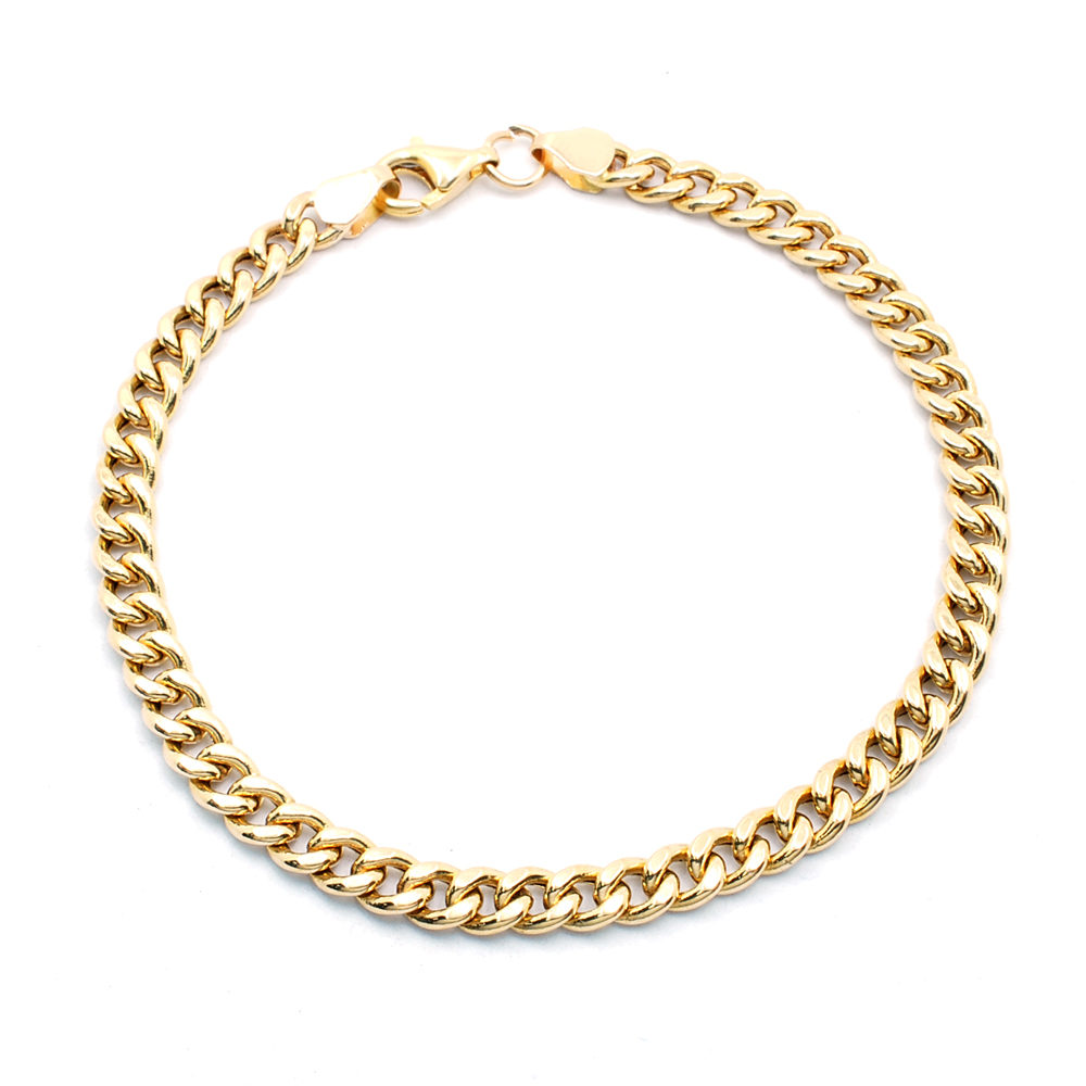 P001300024 Pulsera barbada limada 21cm