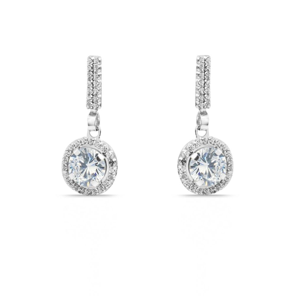P002501166 Pendientes Largos novia circonita