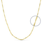 Cadena singapur 1.6mm 45cm