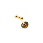 Piercing oro 3 bolas