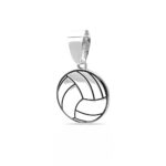 Colgante balón plata personalizado