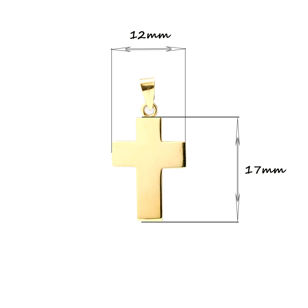 P002500240-1 Cruz plana lisa 17x12mm