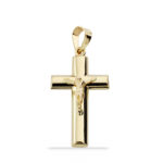 Cruz con cristo media caña 23x12mm - Imagen 2