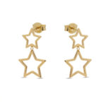 Pendientes Largos doble estrella