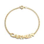 Pulsera nombre "Carmen" 18cm