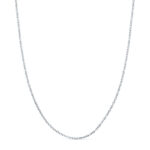 Cadena oro blanco forzae fina 45cm