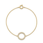 Pulsera fina circulo circonita