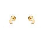 Pendientes niña luna lisa