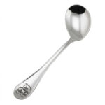 Papillera plata oso 14cm