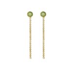 Pendientes largos cristal peridot A3960-14DT