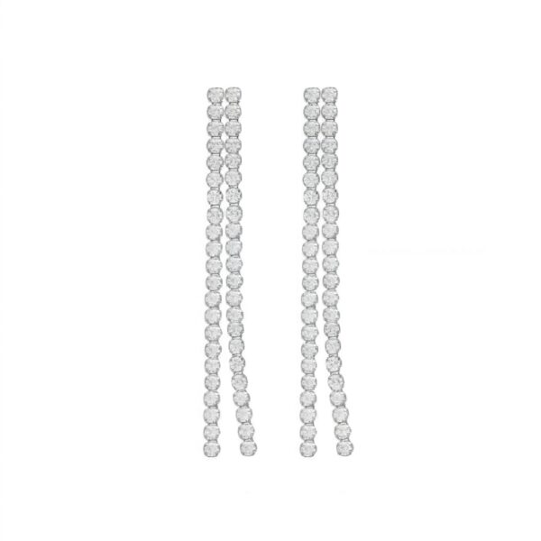 Pendientes 2 cadena circonita A4479-07HT