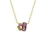 Collar cristal azul A4677-28DG