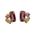 Pendientes 3 cristales A4679-28DT