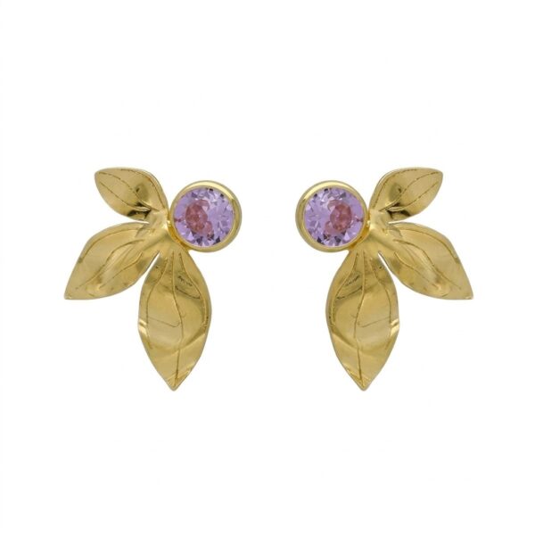 Pendientes cristal violeta A5273-31DT