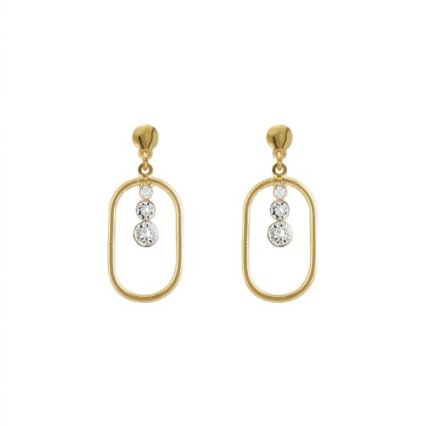 Pendientes cristal óvalos A5297-07DT
