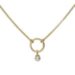 Collar perla circulo A5555-00DG