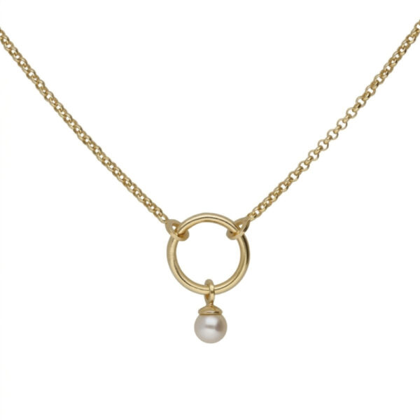 Collar perla circulo A5555-00DG
