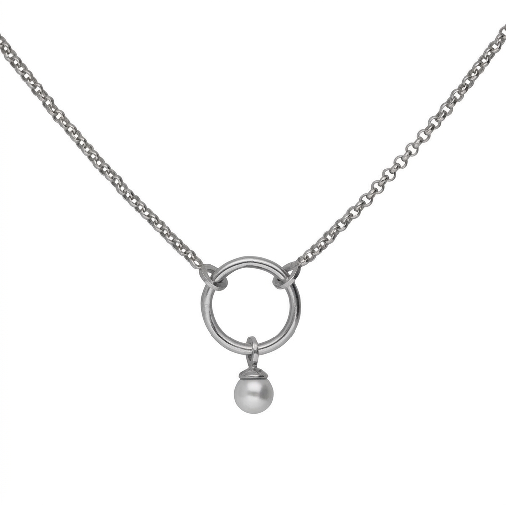 A5555-00HG Collar perla circulo A5555-00HG