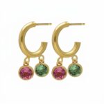 Pendientes multicolor cristal A5607-MDT